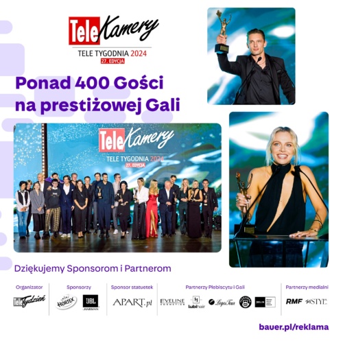 Gala Telekamery 2024 – ponad 400 gości